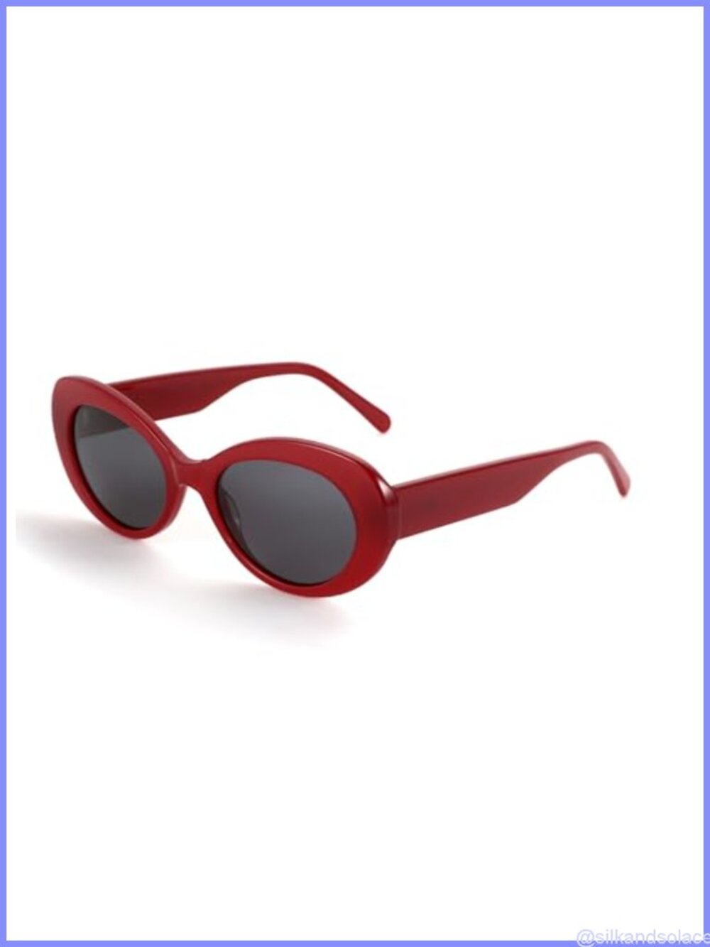 Polarized Oval Retro Acetate Sunglasses UV400 Full Frame Unisex